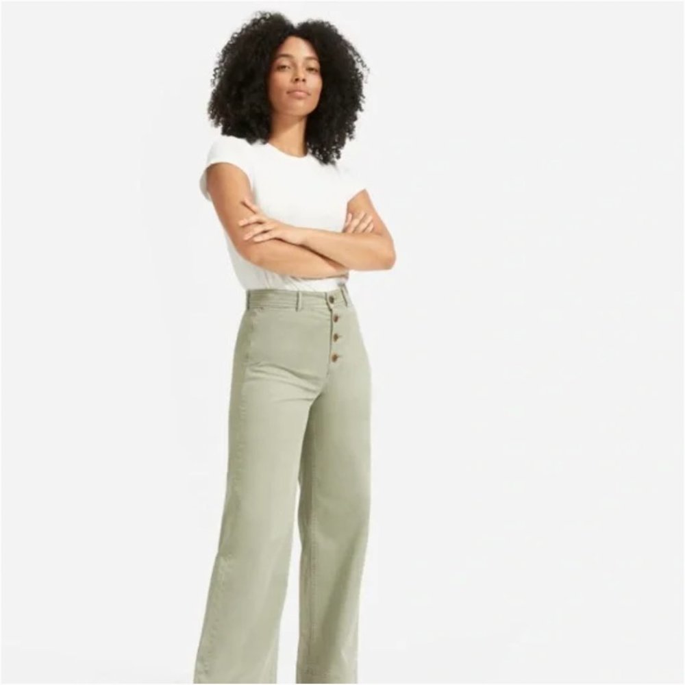 And Now This Women Wide Leg Flare Jeans Button Fly Size 25